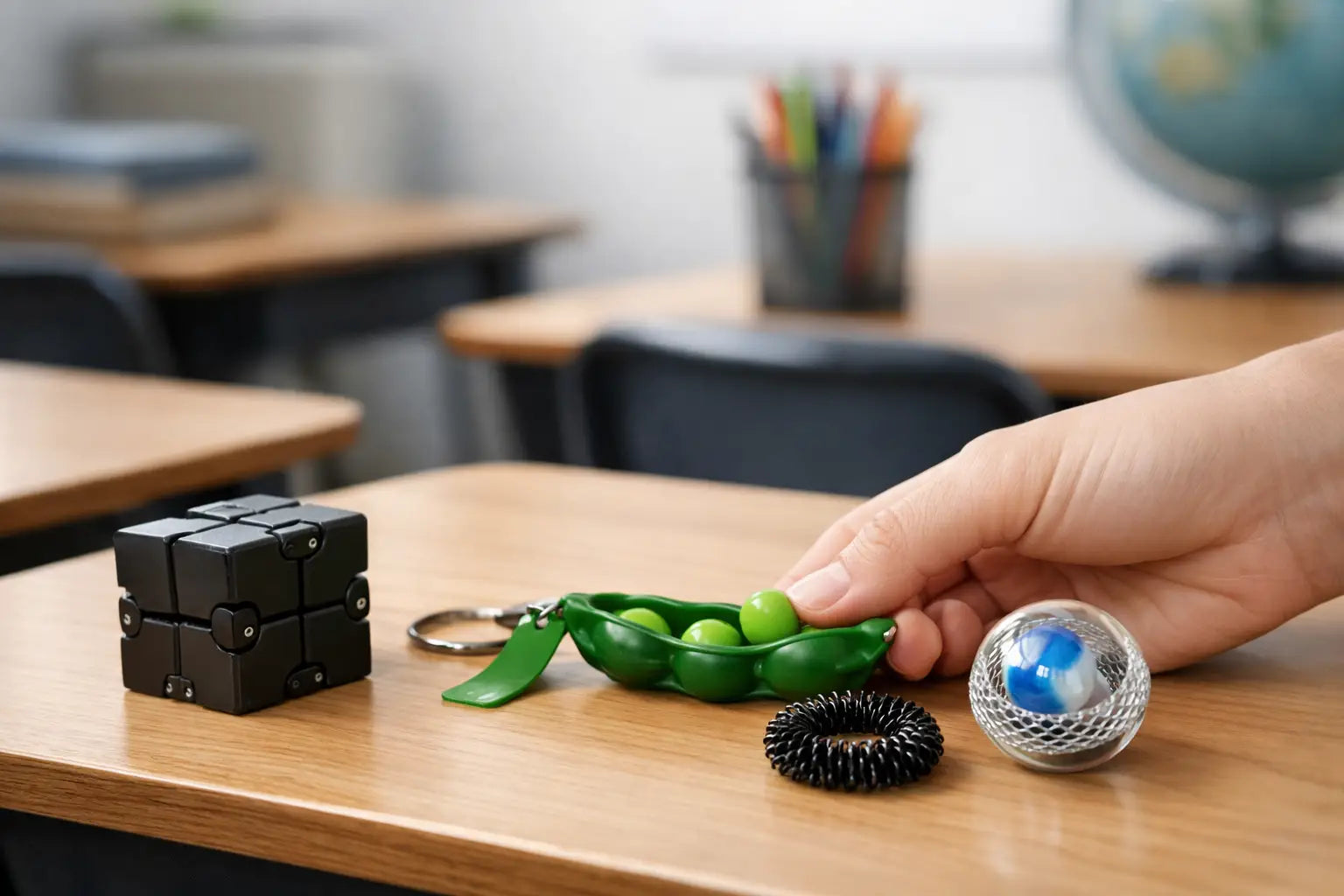 Quiet Fidgets for Classroom Desks That Help Focus