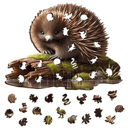 Echidna Spiky Sweetheart Wooden Puzzle
