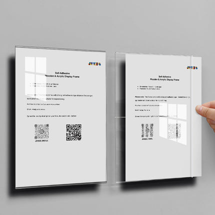 (NEW) Peel & Stick Crystal-Clear Acrylic Display Frame JoyKids