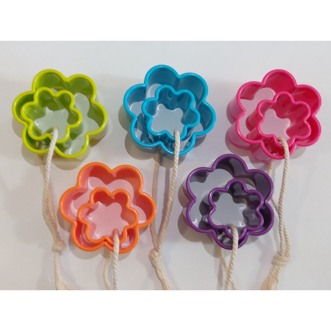 Bio Dough - Dough Shape Cutters - Fun Duo Flower Shape Cutters