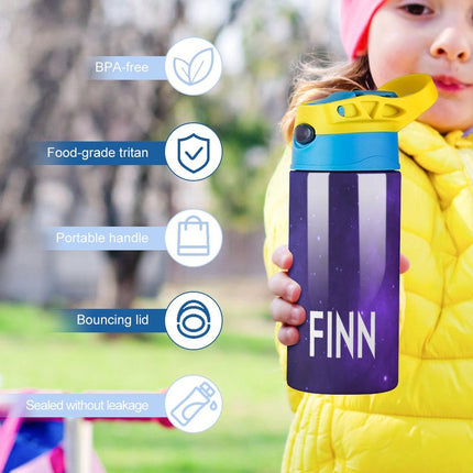 Personalised Kids Water Bottle - Galaxy Timber Tinkers