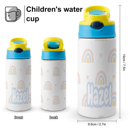 Personalised Kids Water Bottle - Rainbow Timber Tinkers