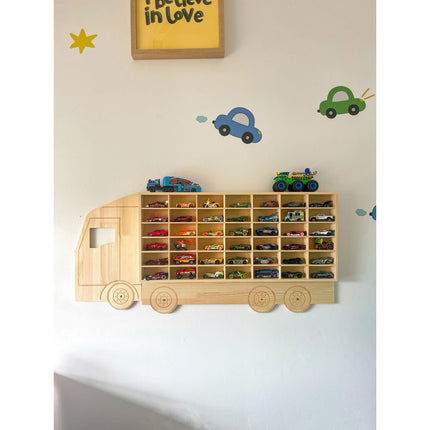 42 slots Truck Shaped Display & Storage Unit- SolidPine