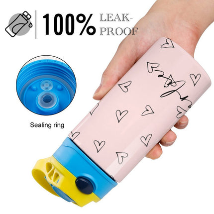 Personalised Kids Water Bottle - Heart Timber Tinkers