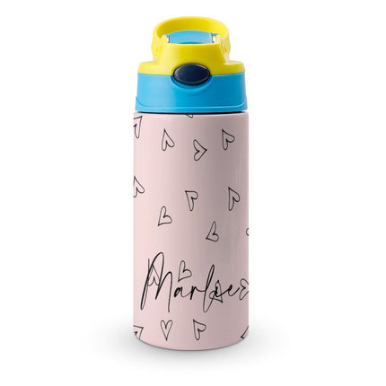 Personalised Kids Water Bottle - Heart Timber Tinkers
