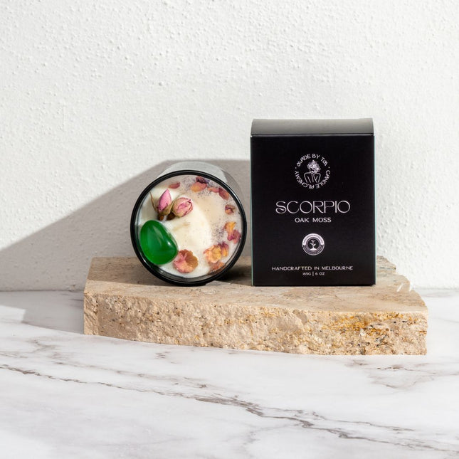 Scorpio Zodiac Soy Crystal Candle - Sensory Circle