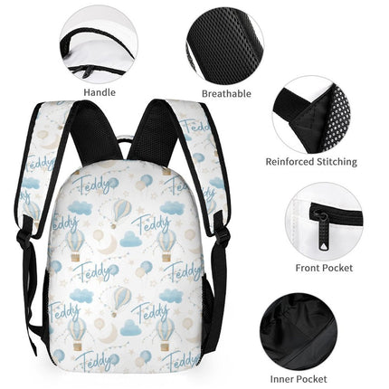 Personalised Backpack - Hot Air Balloon Timber Tinkers