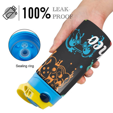 Personalised Kids Water Bottle - Gamer Timber Tinkers