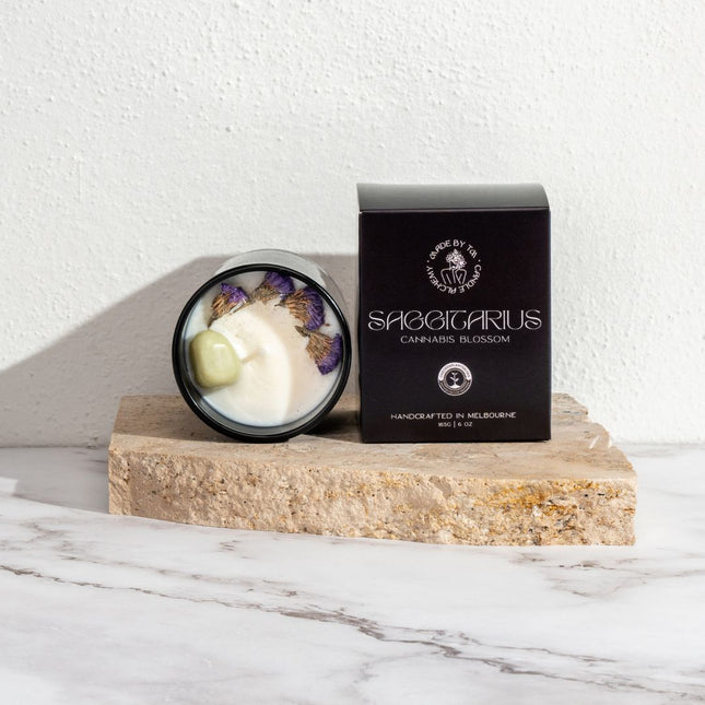 Sagittarius Zodiac Soy Crystal Candle - Sensory Circle