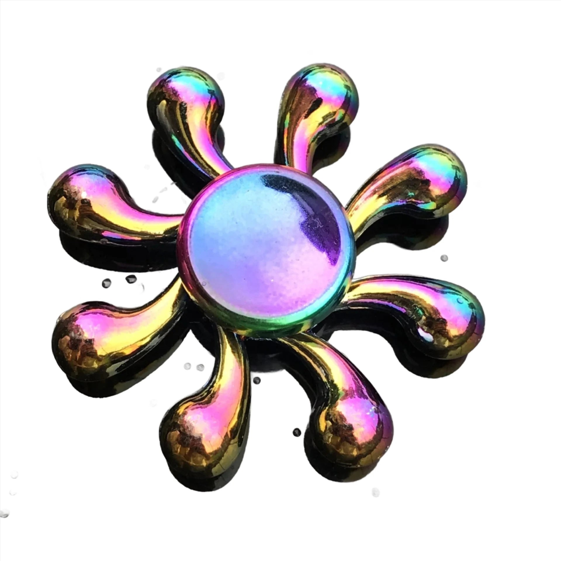 Colourful Eight Arms Metal Fidget Spinner - Sensory Circle