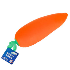 Squishy Jumbo Carrot orange carrot shaped sensory squishy toy with green leaves