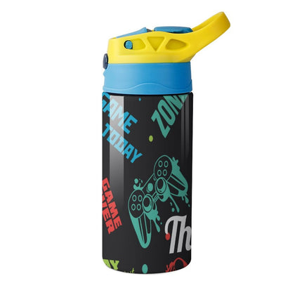 Personalised Kids Water Bottle - Gamer Timber Tinkers