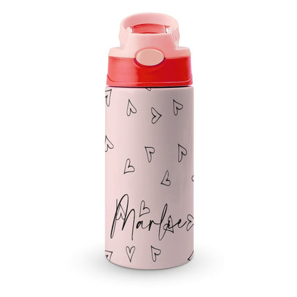 Personalised Kids Water Bottle - Heart Timber Tinkers