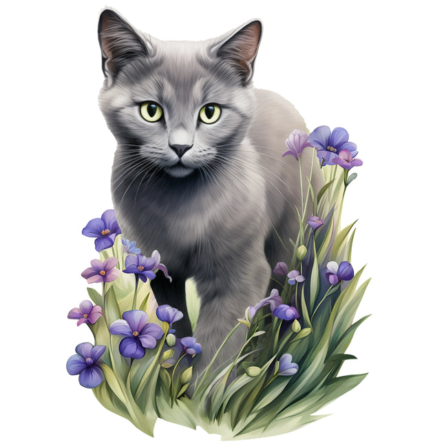 Russian Blue Cat - Sensory Circle