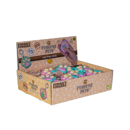 Fidget Keychain Cat Paw Click