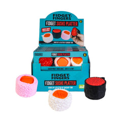 Fidget Sushi Platter sensory fidget toys resembling sushi pieces, designed for tactile play and stress relief.