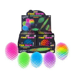 Glow in the Dark Medium Flexi Worm sensory fidget toys in vibrant colors, helping families thrive with calm tools.