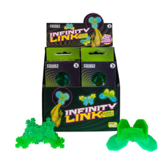 GID Infinity Link glow-in-the-dark fidget toy for sensory play and calming effects on children and adults