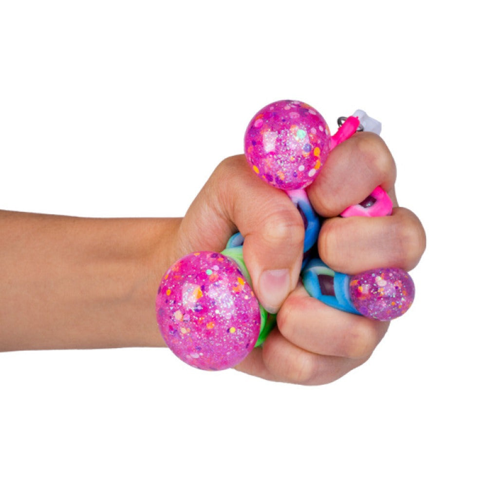Sensory Squishy Glitter Ball Keychain - Sensory Circle