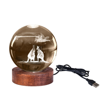 Australiana 3D Crystal Ball Lamp