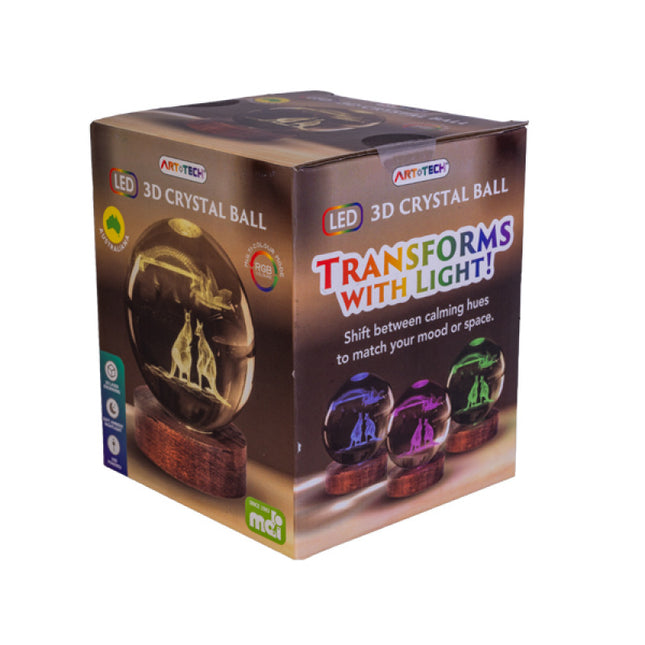 Australiana 3D Crystal Ball Lamp