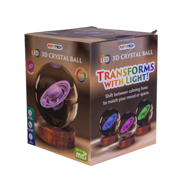 Saturn 3D Crystal Ball Lamp