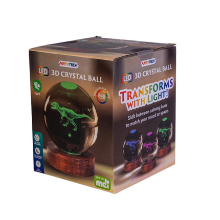 T-Rex 3D Crystal Ball Lamp