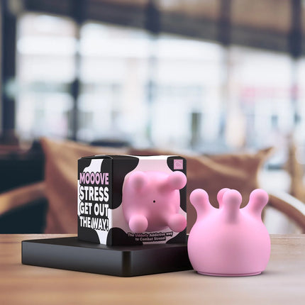 Bubblegum Stuff - Office Udders pink stress relief fidget toy with packaging, helping families thrive with tools to calm connect and support