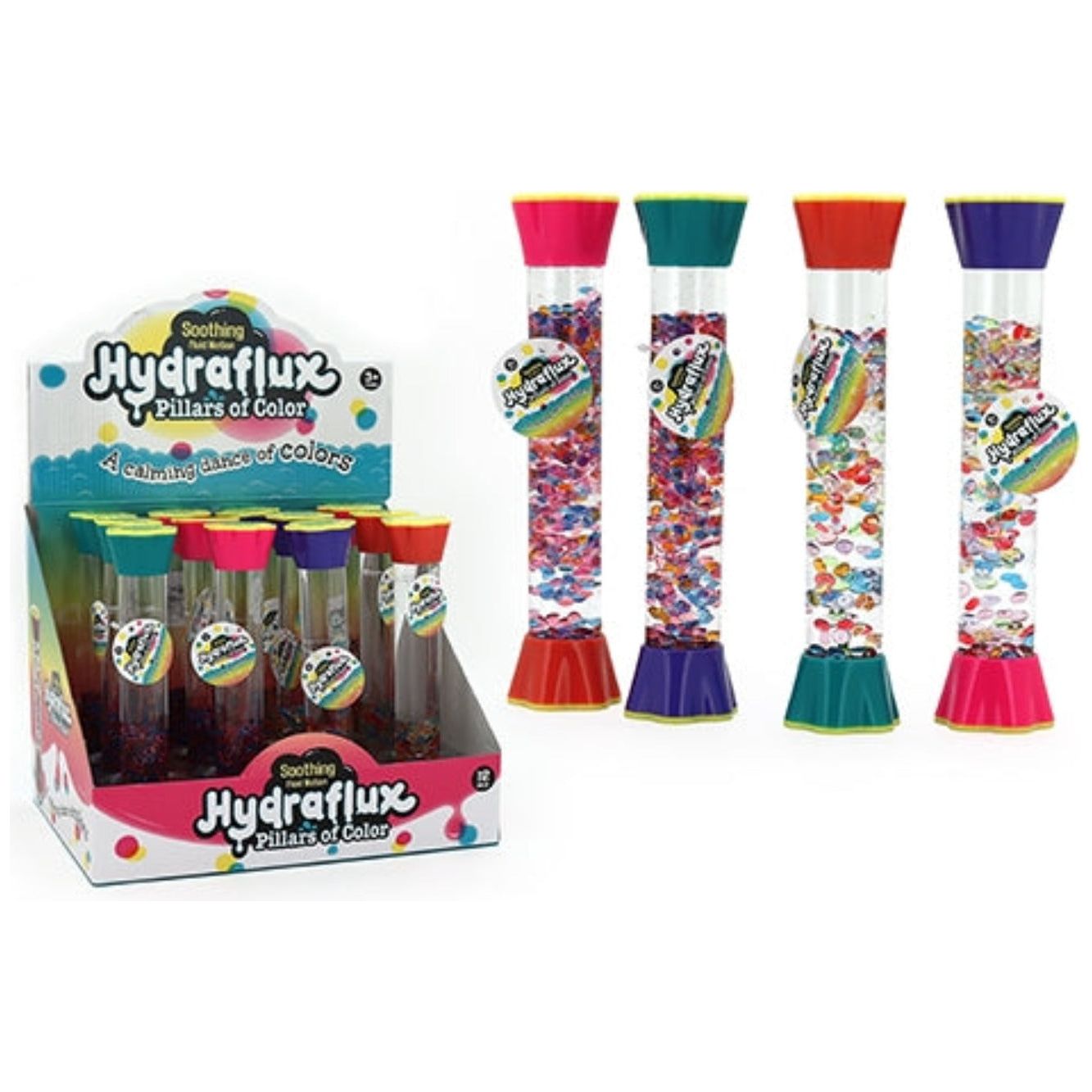 Liquid Motion Shaker Stick - Colour Beads 20.5cm - Sensory Circle