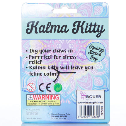 Packaging for Stress Toy - Kalma Kitty sensory fidget designed to help families calm, connect and support.