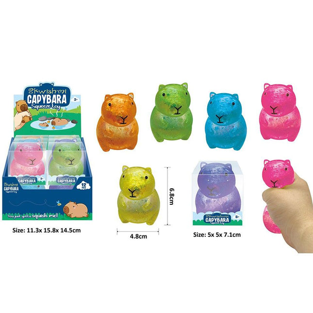 Squeeze Sugar Capybara W/Glitter - 6.8cm