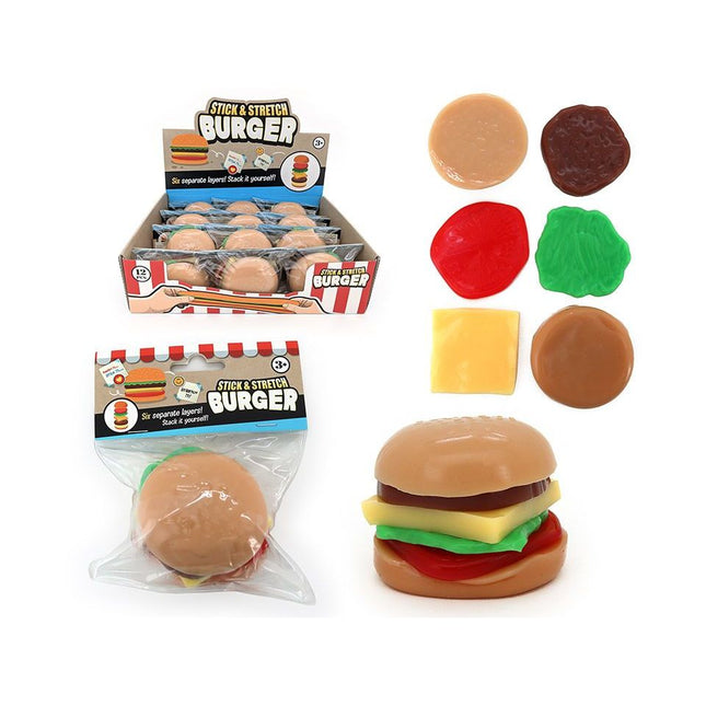Taba So Squish – 6PC Layer Burger - 7cm