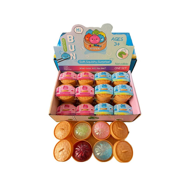 Mystery Glitter Dumpling with Glitter - 5.8cm sensory fidget toy in assorted colours