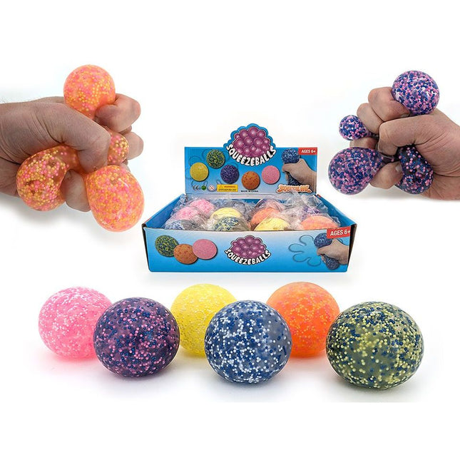Squeeze Ball W/Gel and Foam (6 ASS) – 70mm