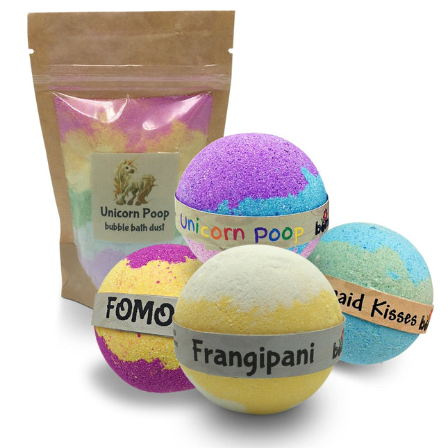 Unicorn Bubble Bath Fun Time Pack Colourful Perfect for Kids with bath bombs and sensory calming tools helping families thrive.