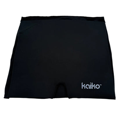 Block Out Cooling Head Mask – a cool ‘hug’ for your head in black with subtle logo, designed for sensory relief.