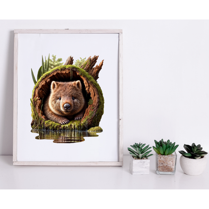 Burrow Keeper Wombat Wooden Puzzle
