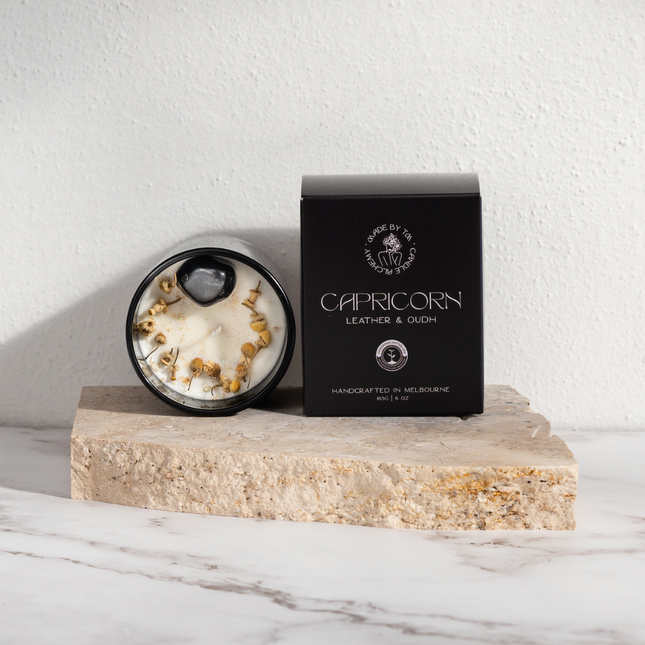 Capricorn Zodiac Soy Crystal Candle - Sensory Circle