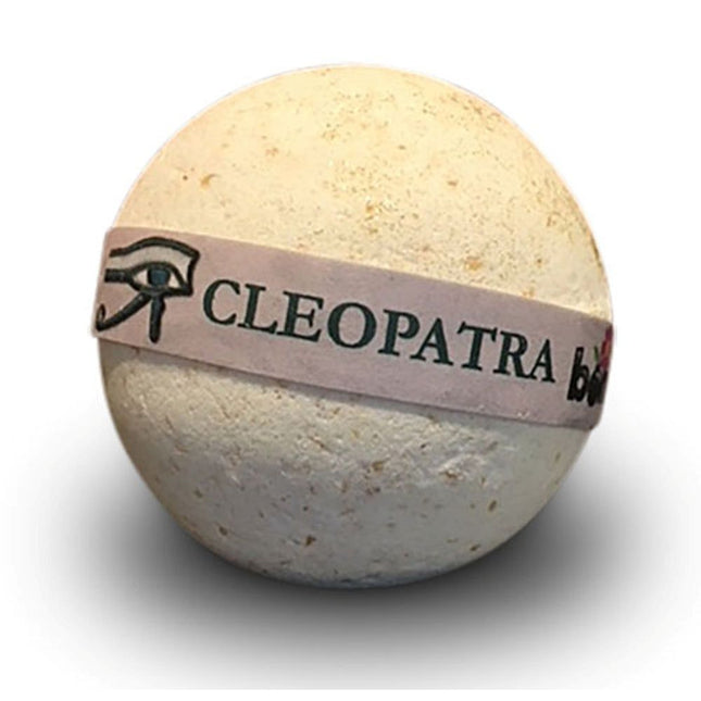 Cleopatra Milk Bath Bomb Soak with a touch of Gold Shimmer Set of 6, soothing sensory bath product.