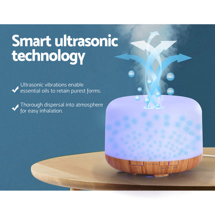 Devanti Aroma Diffuser Aromatherapy Humidifier 500ml Dropshipzone