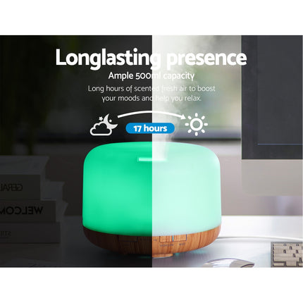 Devanti Aroma Diffuser Aromatherapy Humidifier 500ml Dropshipzone