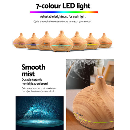 Devanti Aroma Diffuser Aromatherapy Humidifier 300ml Dropshipzone