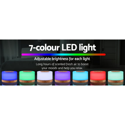 Devanti Aroma Diffuser Aromatherapy Light Wood 500ml Dropshipzone