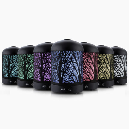 Devanti Aroma Diffuser Aromatherapy Black 160ml Dropshipzone