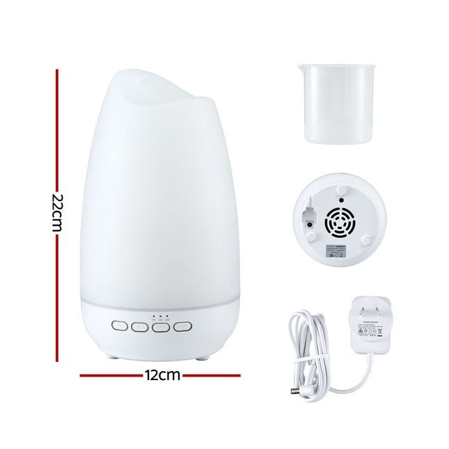 Devanti Ultrasonic Essential Oil Aroma Diffuser Aromatherapy Cool Mist Humidifier w/ LED Light 300ml Dropshipzone