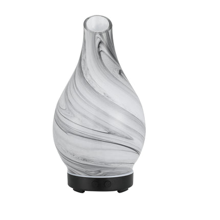 Devanti Aromatherapy Aroma Diffuser Essential Oil Humidifier LED Glass Marble Dropshipzone