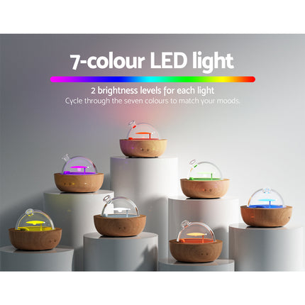 Devanti Aroma Diffuser Aromatherapy Glass 200ml Dropshipzone