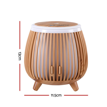 Devanti Ultrasonic Aroma Diffuser Aromatherapy 140ml LED Lights Iron Humidifier Forest Deep Wood Dropshipzone