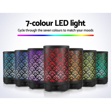 Devanti Aroma Diffuser Aromatherapy Black 100ml Dropshipzone