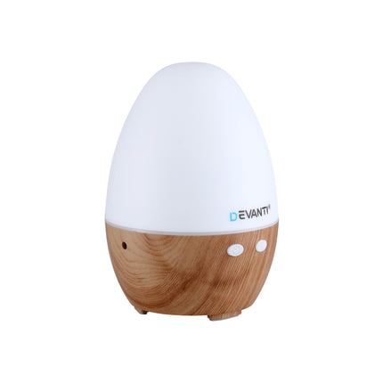 Devanti Ultrasonic Aroma Diffuser Aromatherapy 130ml LED Lights Iron Humidifier Forest Dropshipzone